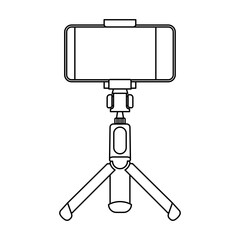 Smartphone, phone on a tripod