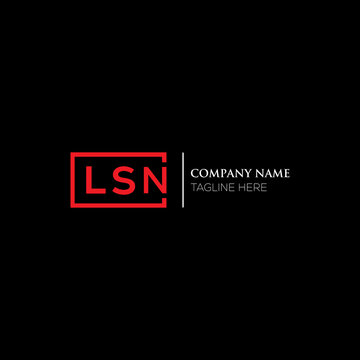 LSN letter logo design on black background. LSN creative initials letter logo concept. LSN letter design. LSN letter design on white background. LSN logo vector.
