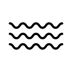 Ocean waves. Sea waves icon. Vector.