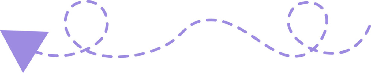Dashed line arrow