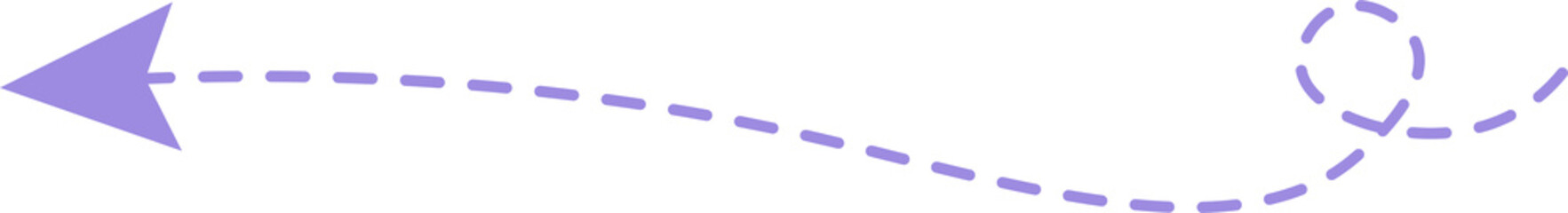 Dashed line arrow