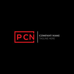 PCN letter logo design on black background. PCN creative initials letter logo concept. PCN letter design. PCN letter design on white background. PCN logo vector.
 - obrazy, fototapety, plakaty
