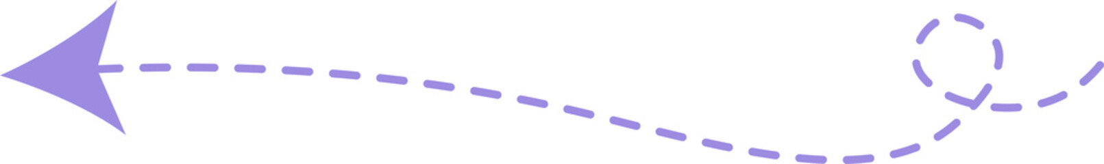 Dashed line arrow