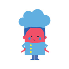 Illustration of a cook chef - lifestyle facts attitude design