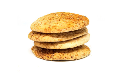 Traditonal bakarkhani biscuit flat bread from Dhaka Bangladesh during the time of Mughal rule and now eaten throughout the rest of the Indian subcontinent. Bakarkhani