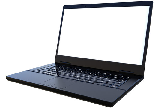 computer laptop con fondo trasparente 