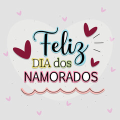 Happy Valentine's Day message in Portuguese