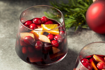 Homemade Winter Red Wine Sangria