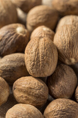 Homemade Organic Raw Whole Nutmeg