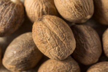 Homemade Organic Raw Whole Nutmeg