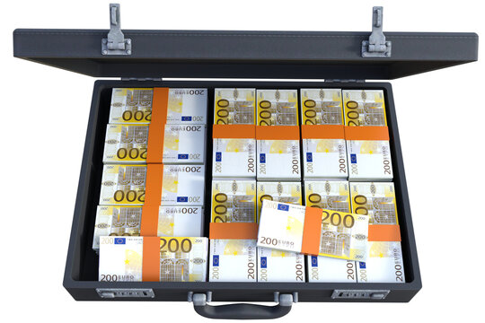 200 euro valigia con soldi