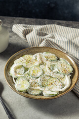 Homemade Sour Cream Cucumbers