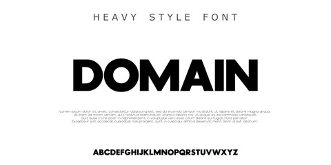 heavy bold style font, alphabet vector, font