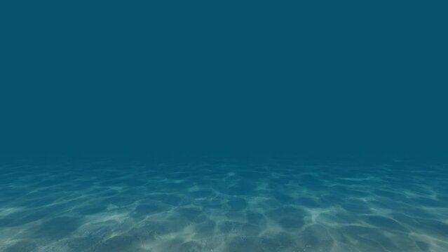Background video animation running under the vast blue ocean