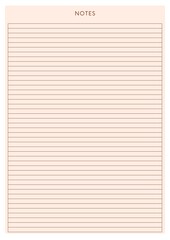 Fototapeta premium Minimalist Notes templates