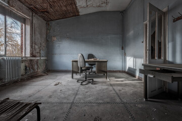 Office in a abandoned Boiler Factory - Lost Place