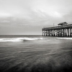 Pier with clouds