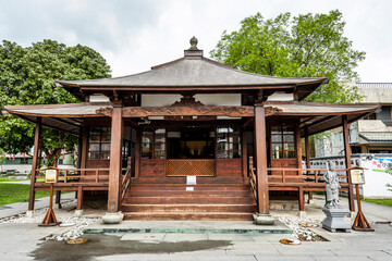 Old building view of Chi-An Chinghisu temple in Hualien, Taiwan.