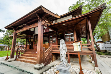 Old building view of Chi-An Chinghisu temple in Hualien, Taiwan.