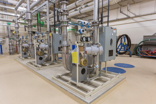 Water treatment plant chemical treatment equipment