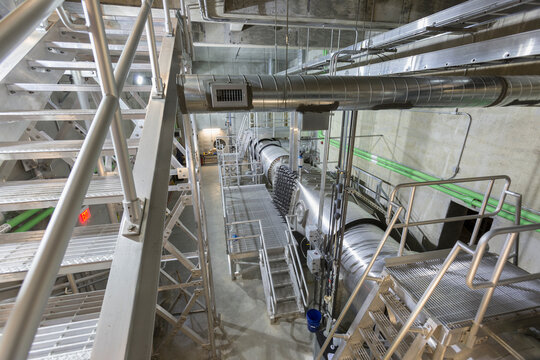 Water treatment plant ultraviolet ionization treatment room