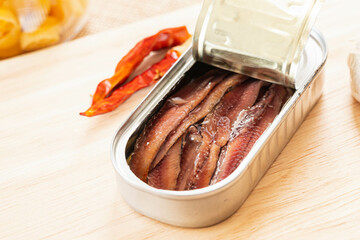 缶詰めのアンチョビ