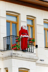 santa claus in the window