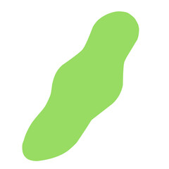 long blob organic abstract shape