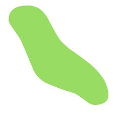 long blob organic abstract shape