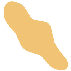 long blob organic abstract shape