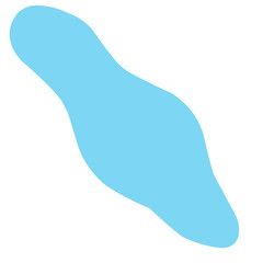 long blob organic abstract shape