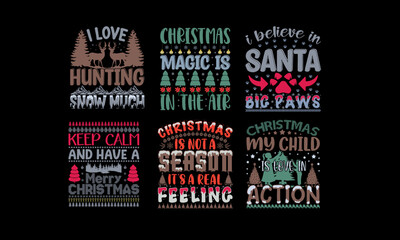 Retro Christmas T-Shirt Bundle