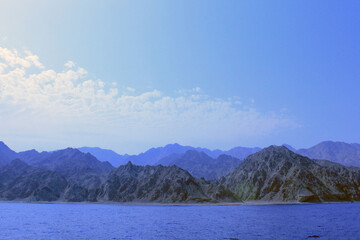 mountains in the red sea
