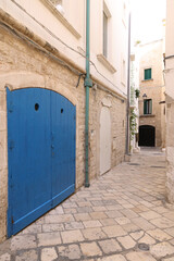 Fototapeta na wymiar Street architectural detail in Polignano a Mare, Puglia, Italy, Europe