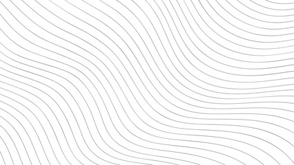 Minimal abstract background with wavy thin lines. Optical illusion vector template.