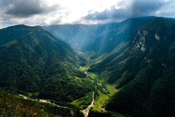 Fototapeta premium landscape with mountains