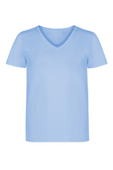 Realistic ghost mannequin photography unisex t shirt front and back mockup isolated on white background