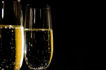 champagne in glass