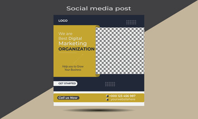 Social media post design template