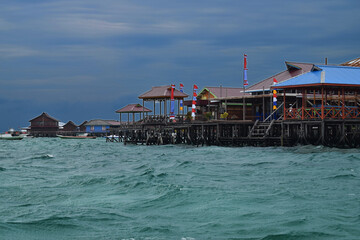 Towards evening on Derawan Island, Berau district