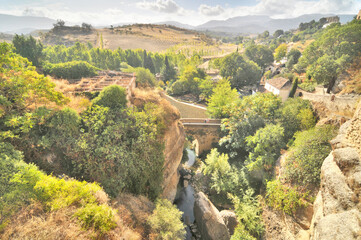 The Puente Nuevo in the city of Ronda, Spain