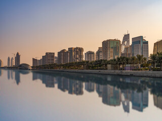 Fototapeta na wymiar Lusail modern mega metropolis in Doha, Qatar