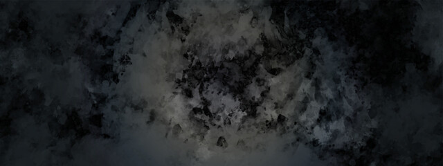 Black and dark gray rough grainy stone and concrete texture background. Wall grunge texture background. Black and gray painting textured background.