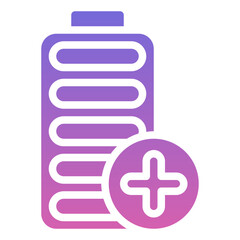 Obraz premium PLUS,battery,add,electronics,status,Gradient,icon