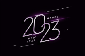 New Year 2023 background, new year. 3d illustration © Imran