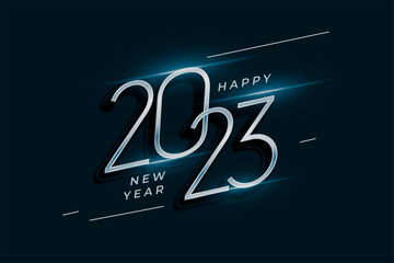 New Year 2023 background, new year. 3d illustration