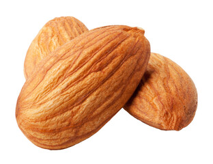 almonds on transparent background. png file