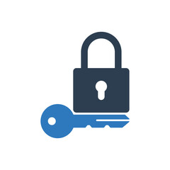 Security Lock And Key Icon