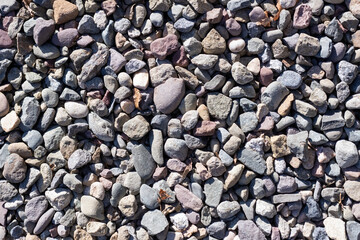 Closeup of stone pile
