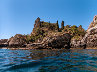 Fototapeta na wymiar Particolare Isola Bella Taormina